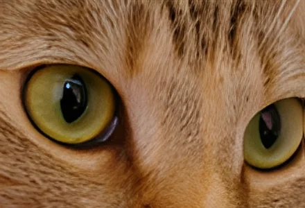 Small cat crop enlarged with AI