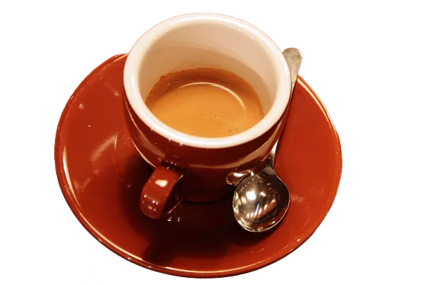 Espresso cup cut out on a transparent background